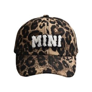 “Mini” Leopard Print Baseball Hat for Children 100% Cotton